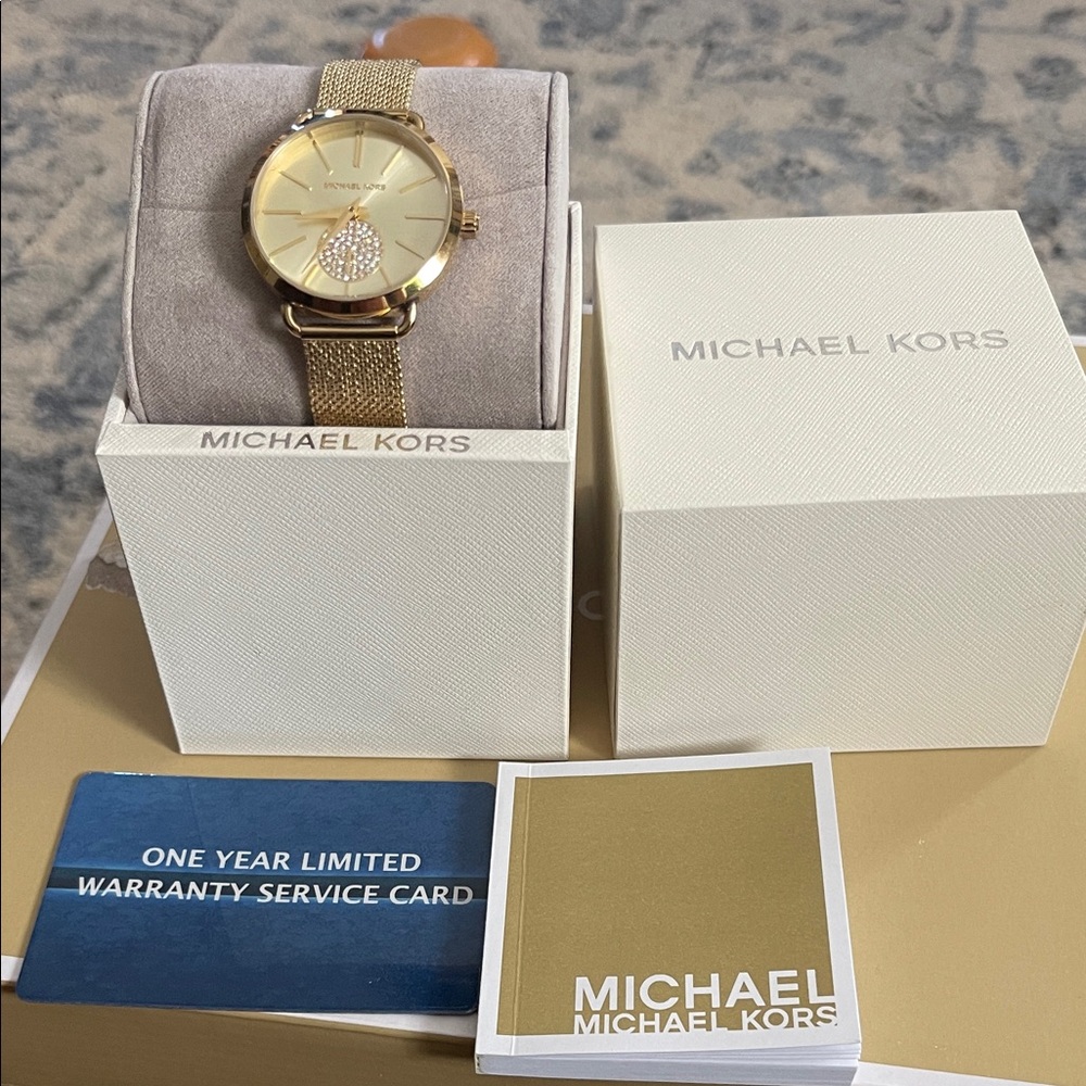 Michael Kors Gold Stainless Steel Band